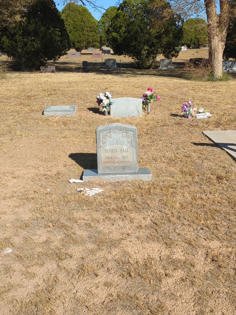 Farris Hall's grave. Photo 1
