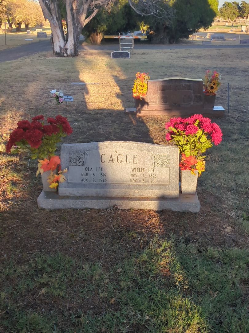 Willie Lee Cagle's grave. Photo 1