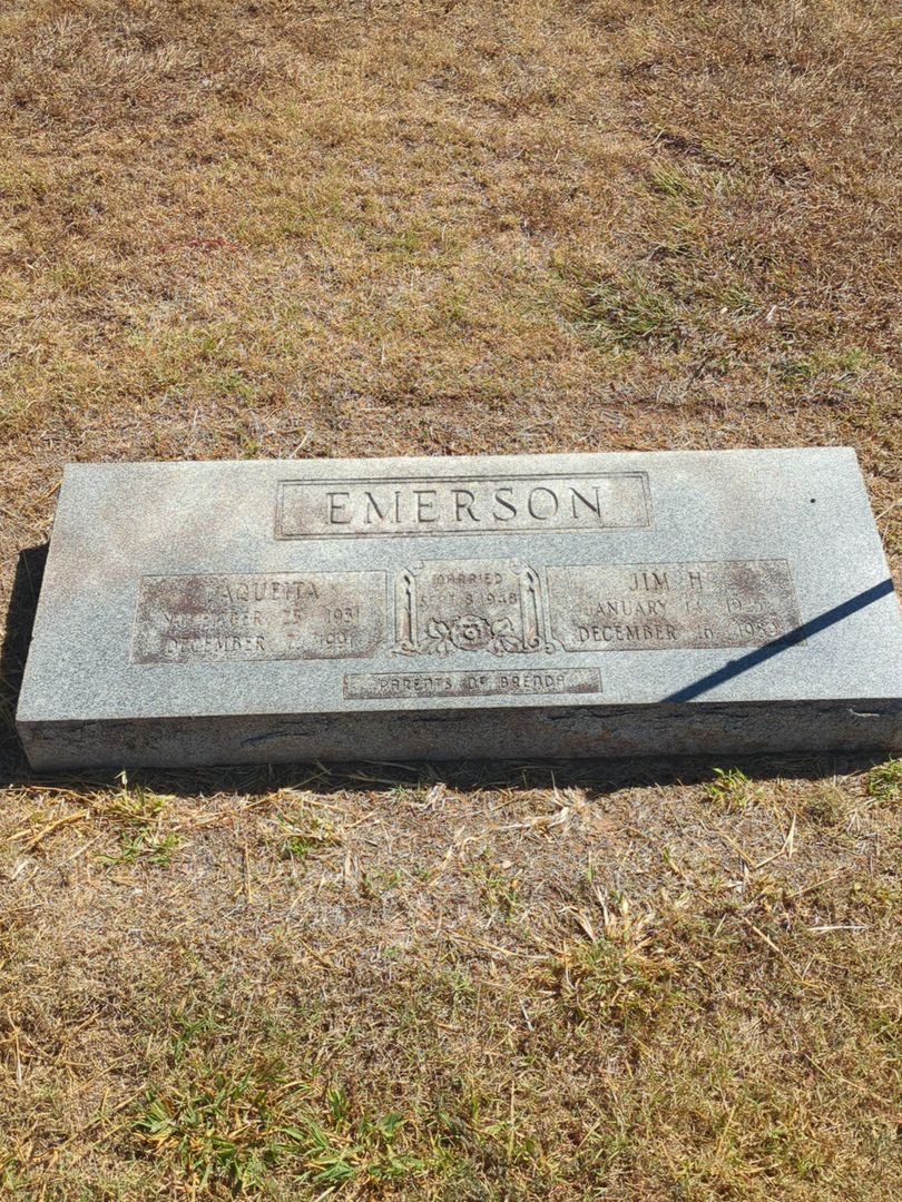 Jim H. Emerson's grave. Photo 1
