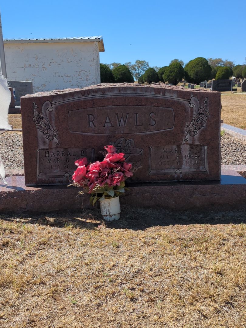 Harral B. Rawls's grave. Photo 1