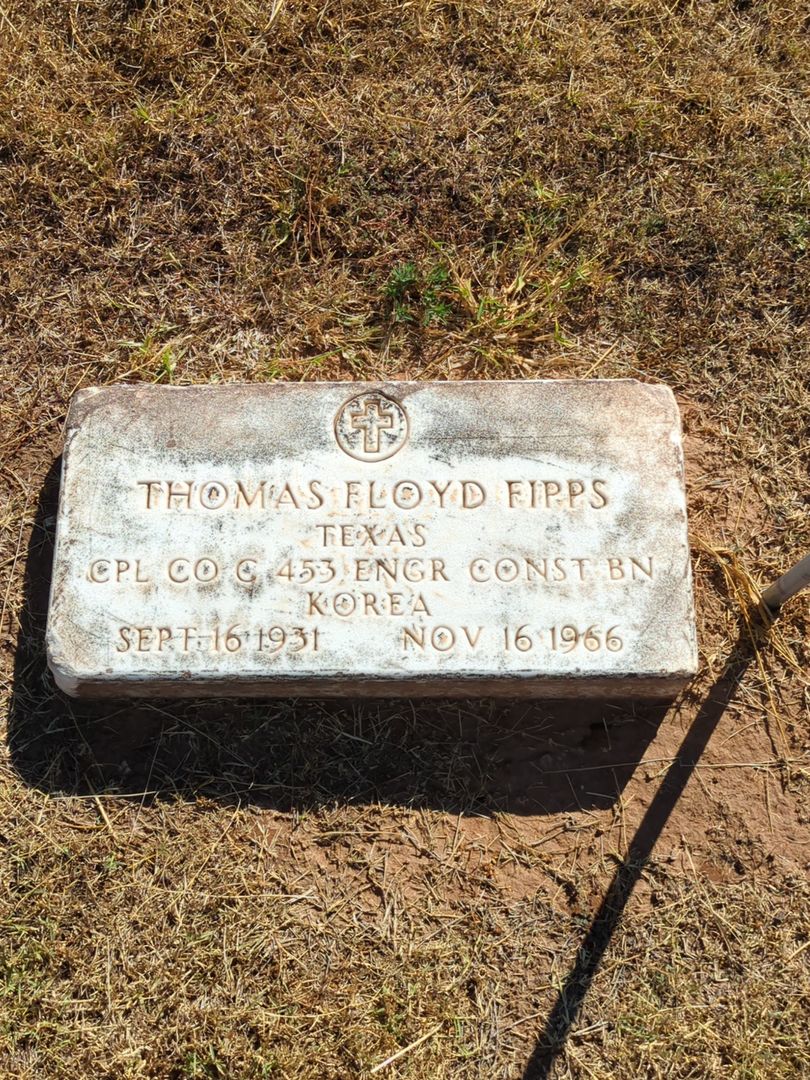 Thomas Floyd Fipps's grave. Photo 1