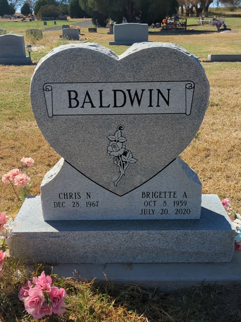 Brigette Ann Baldwin's grave. Photo 1