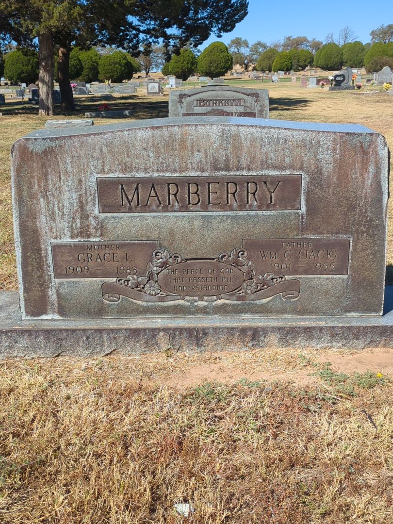 Wm. C. "Jack" Marberry's grave. Photo 1