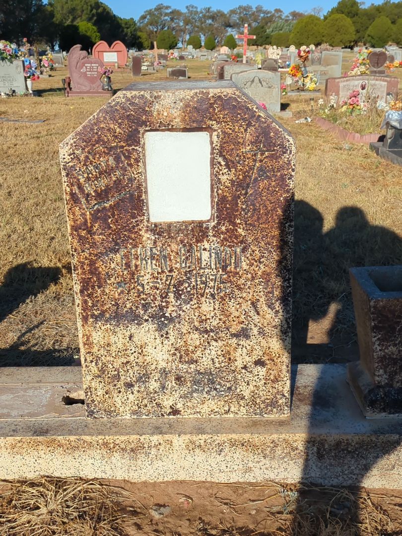 Esteben Galindo's grave. Photo 1