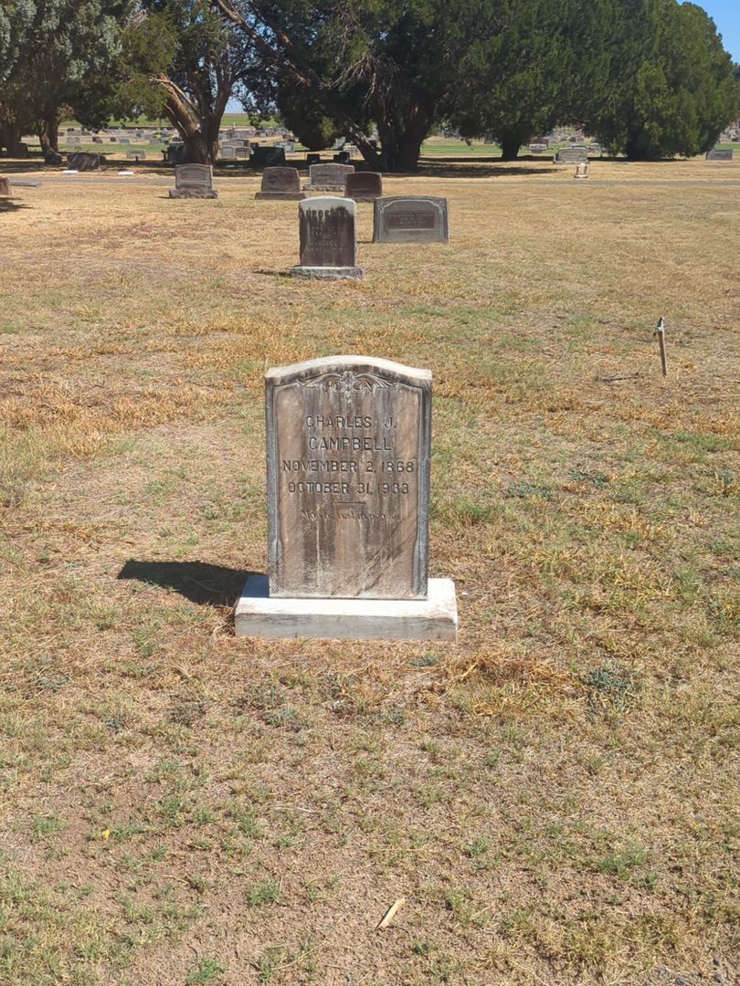 Charles J. Campbell's grave. Photo 1