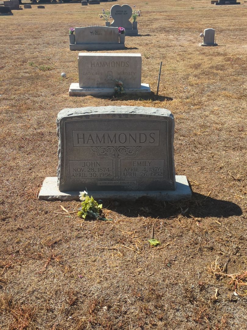 Emily Hammonds's grave. Photo 1