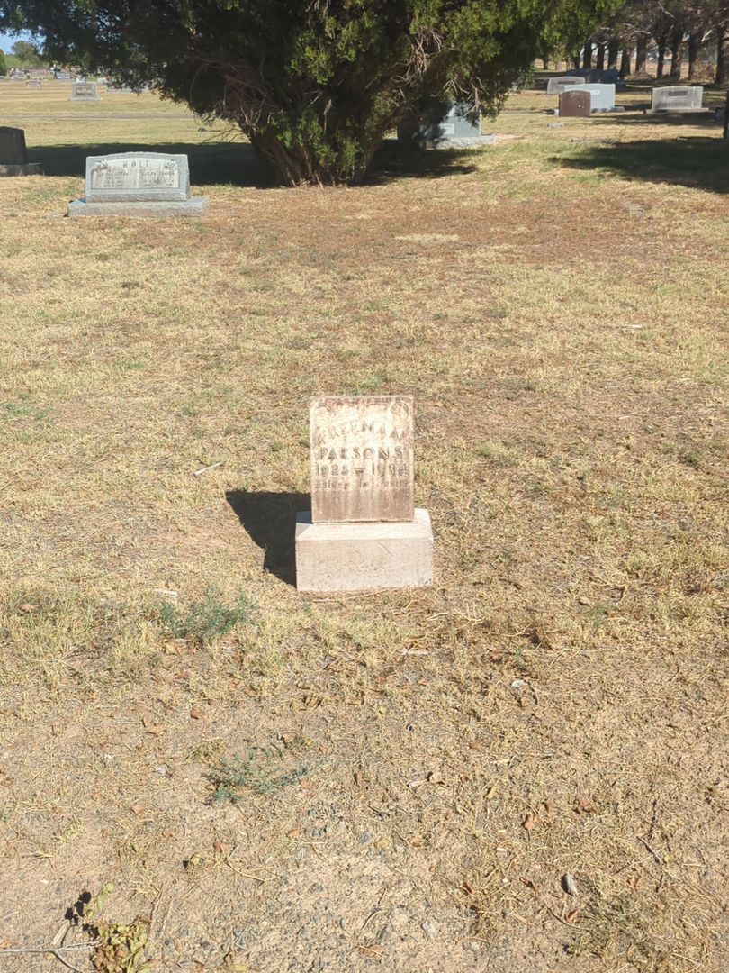 Freeman Parsons's grave. Photo 1