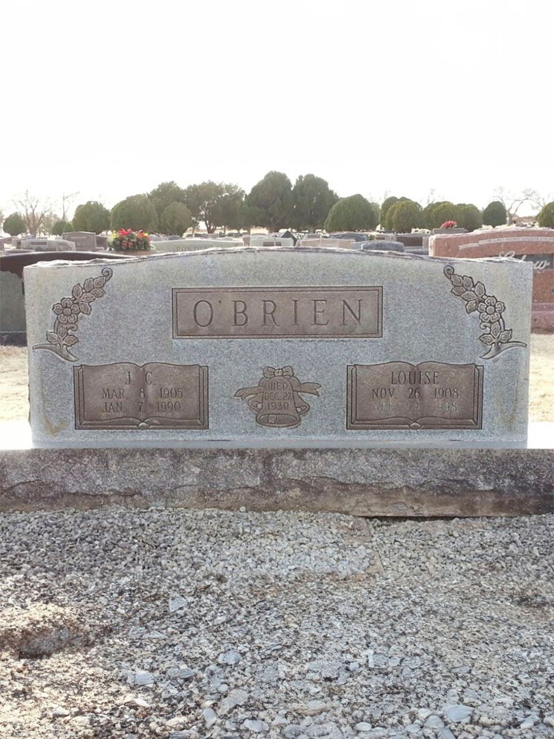 J. C. O'Brien's grave. Photo 1