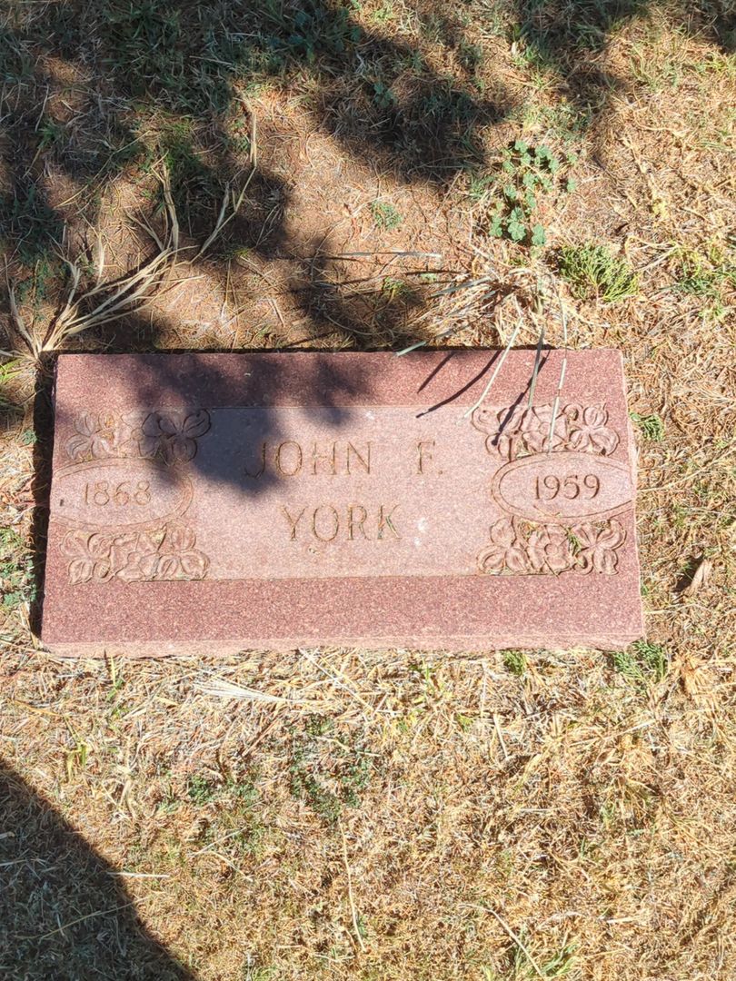 John F. York's grave. Photo 1