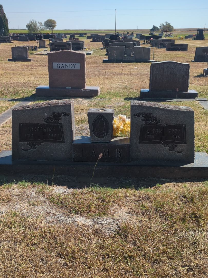 Josephine Lamb's grave. Photo 1