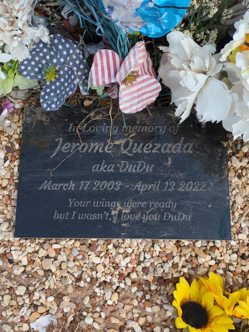 Christher Jerome "DuDu" Quezada's grave. Photo 1