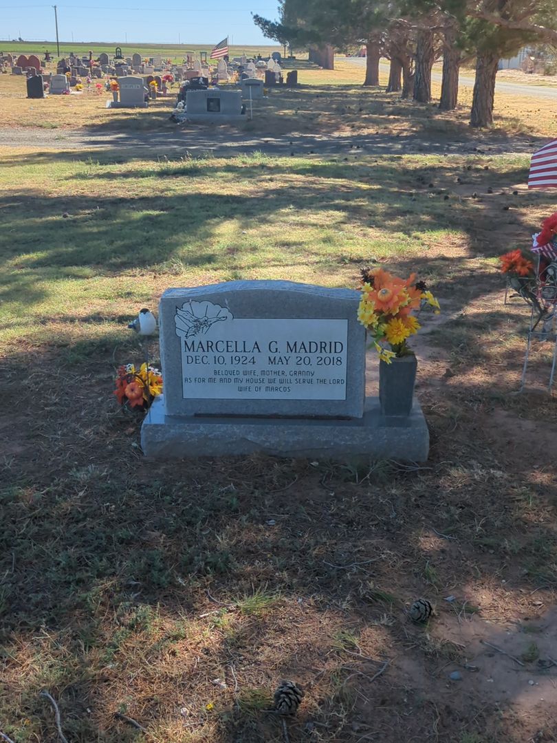 Marcella G. Madrid's grave. Photo 1