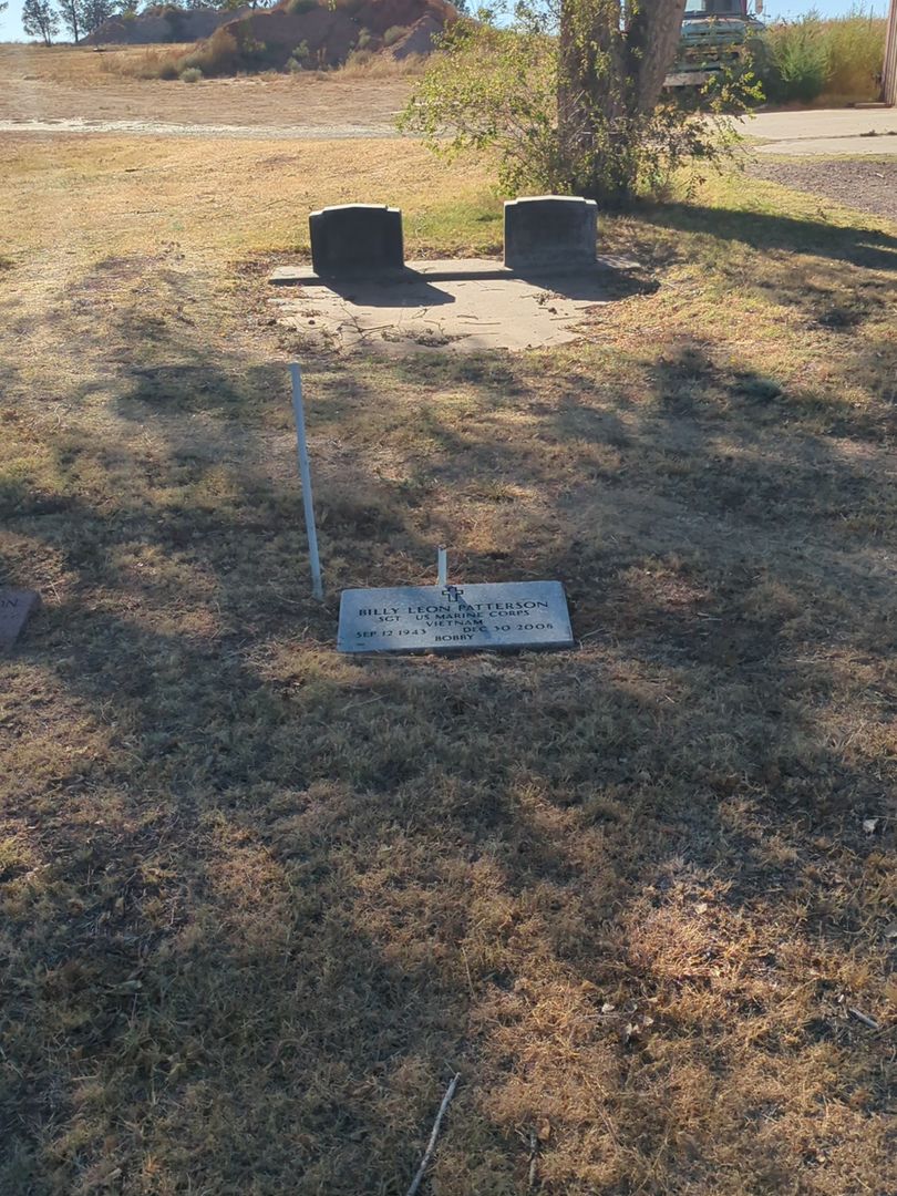 Bill Leon "Bobby" Patterson's grave. Photo 1