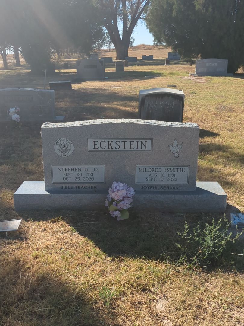 Stephen Daniel Eckstein Junior's grave. Photo 1