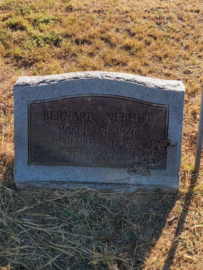 Bernard Nebhut's grave. Photo 1