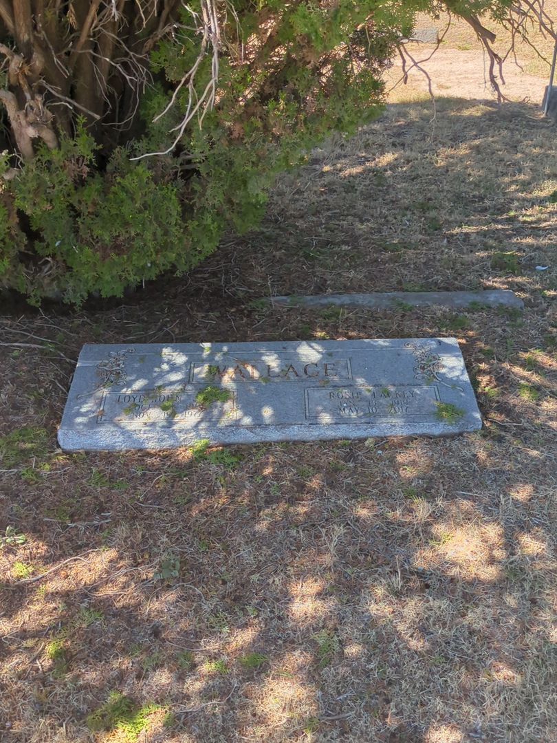 Rosie Lackey Wallace's grave. Photo 1