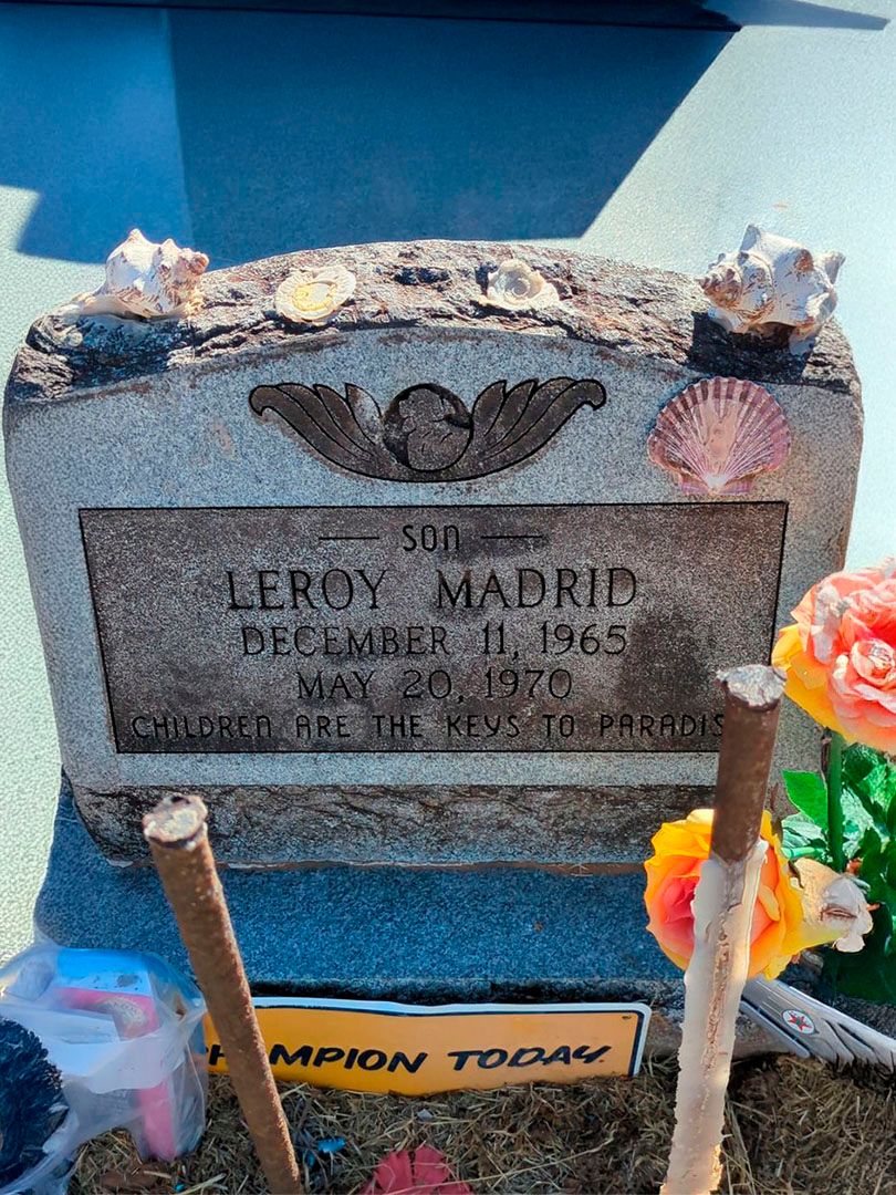 Leroy Guadalupe Madrid's grave. Photo 1