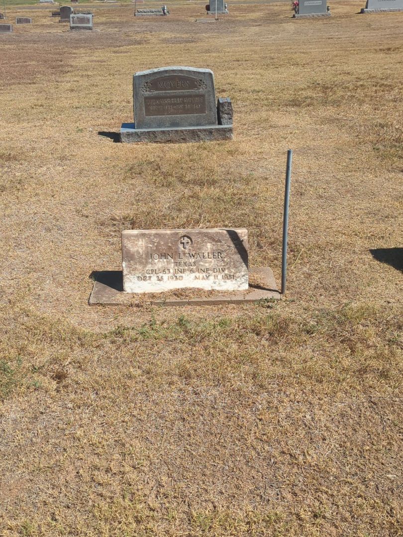 John L. Waller's grave. Photo 1