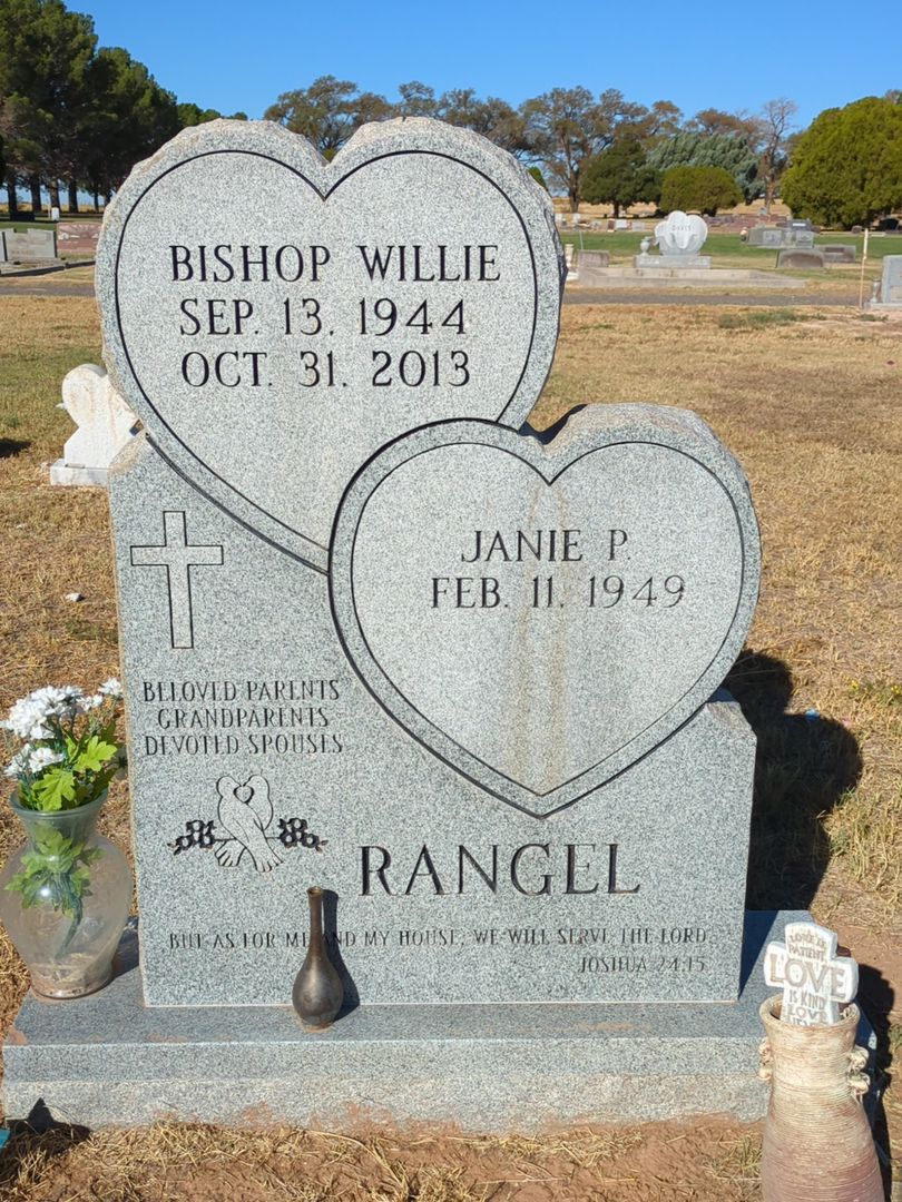 Bishop Willie Rangel's grave. Photo 1